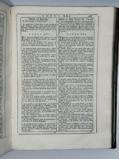 Antique Catholic Bible 1747 Latin Vulgate