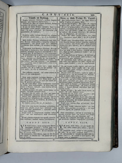 Antique Catholic Bible 1747 Latin Vulgate