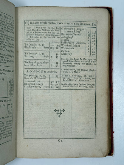 Accurate Description of All the Direct and Principal Cross Roads in England 1794