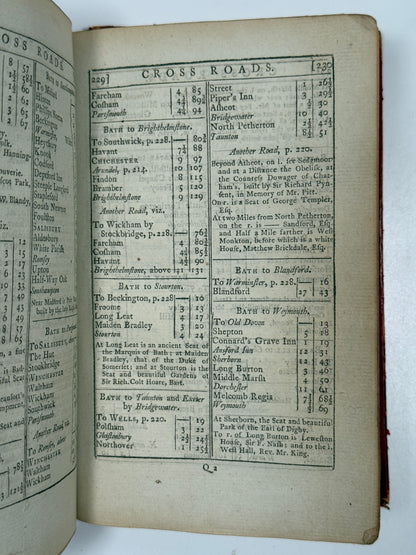 Accurate Description of All the Direct and Principal Cross Roads in England 1794