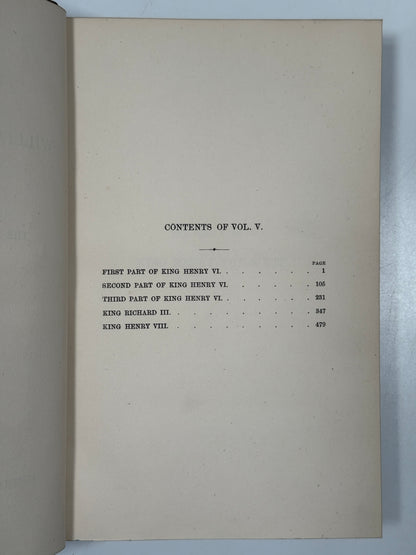 The Works of William Shakespeare 1875