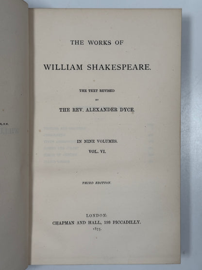 The Works of William Shakespeare 1875