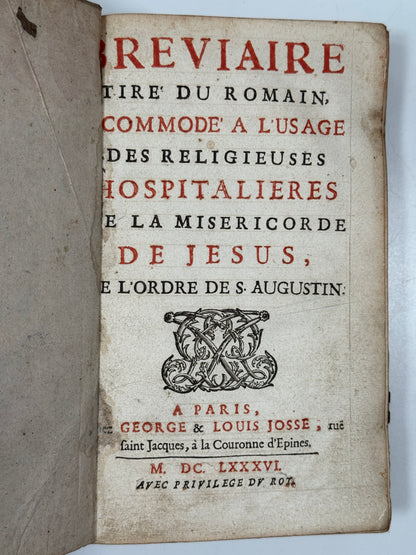 1686 Augustinian Breviary