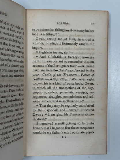 Rob Roy by Sir Walter Scott 1818 Second Edition
