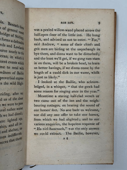 Rob Roy by Sir Walter Scott 1818 Second Edition