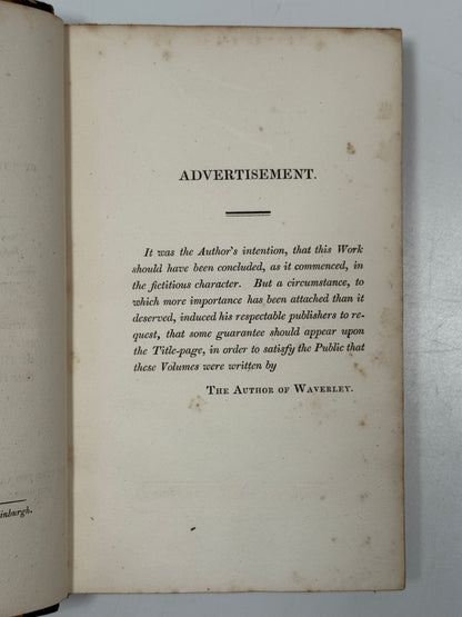 Ivanhoe by Walter Scott 1820 First Edition in Contemporary Bindings