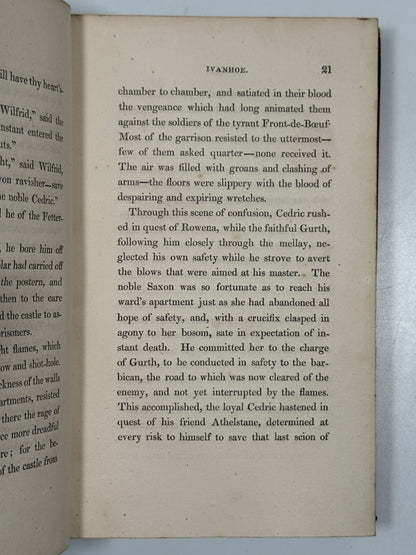 Ivanhoe by Walter Scott 1820 First Edition in Contemporary Bindings