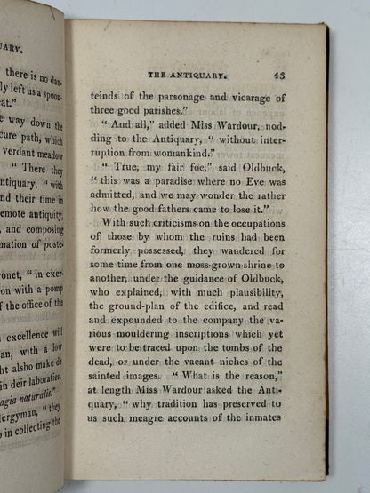 The Antiquary by Sir Walter Scott 1816 Second Edition