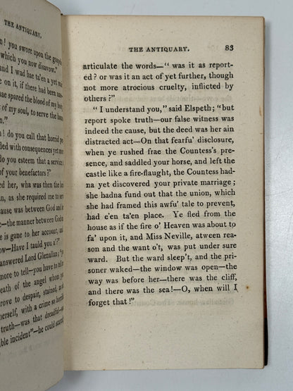 The Antiquary by Sir Walter Scott 1816 Second Edition
