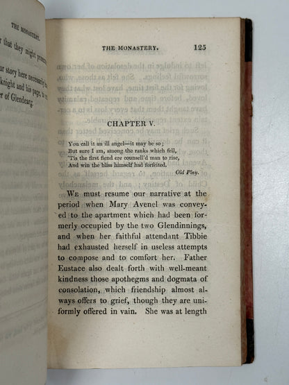 The Monastery, a Romance by Walter Scott 1820 First Edition
