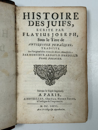 History of the Jews 1676 Josephus