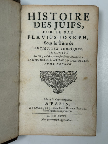 History of the Jews 1676 Josephus