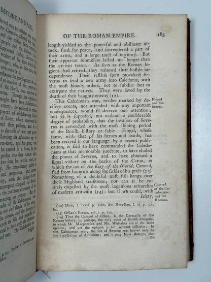 Decline and Fall of the Roman Empire by Edward Gibbon 1777 First Edition Thus