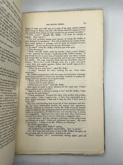 Our Mutual Friend by Charles Dickens 1865 First Edition in Original 19/20 Parts