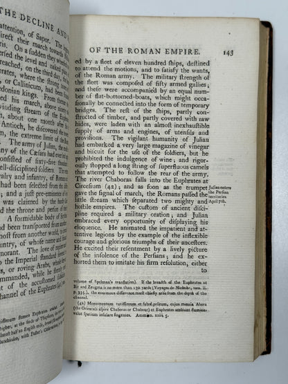 Decline and Fall of the Roman Empire by Edward Gibbon 1777 First Edition Thus