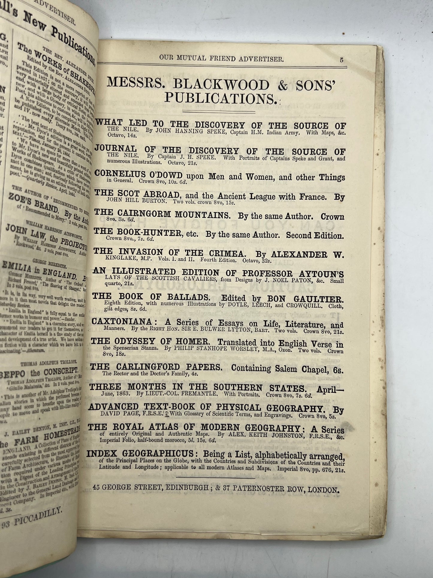 Our Mutual Friend by Charles Dickens 1865 First Edition in Original 19/20 Parts