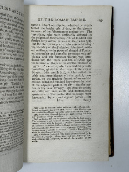 Decline and Fall of the Roman Empire by Edward Gibbon 1777 First Edition Thus