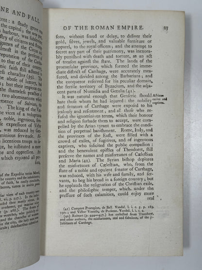 Decline and Fall of the Roman Empire by Edward Gibbon 1777 First Edition Thus