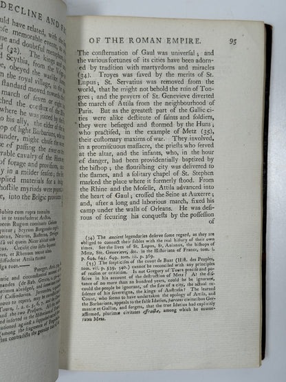 Decline and Fall of the Roman Empire by Edward Gibbon 1777 First Edition Thus