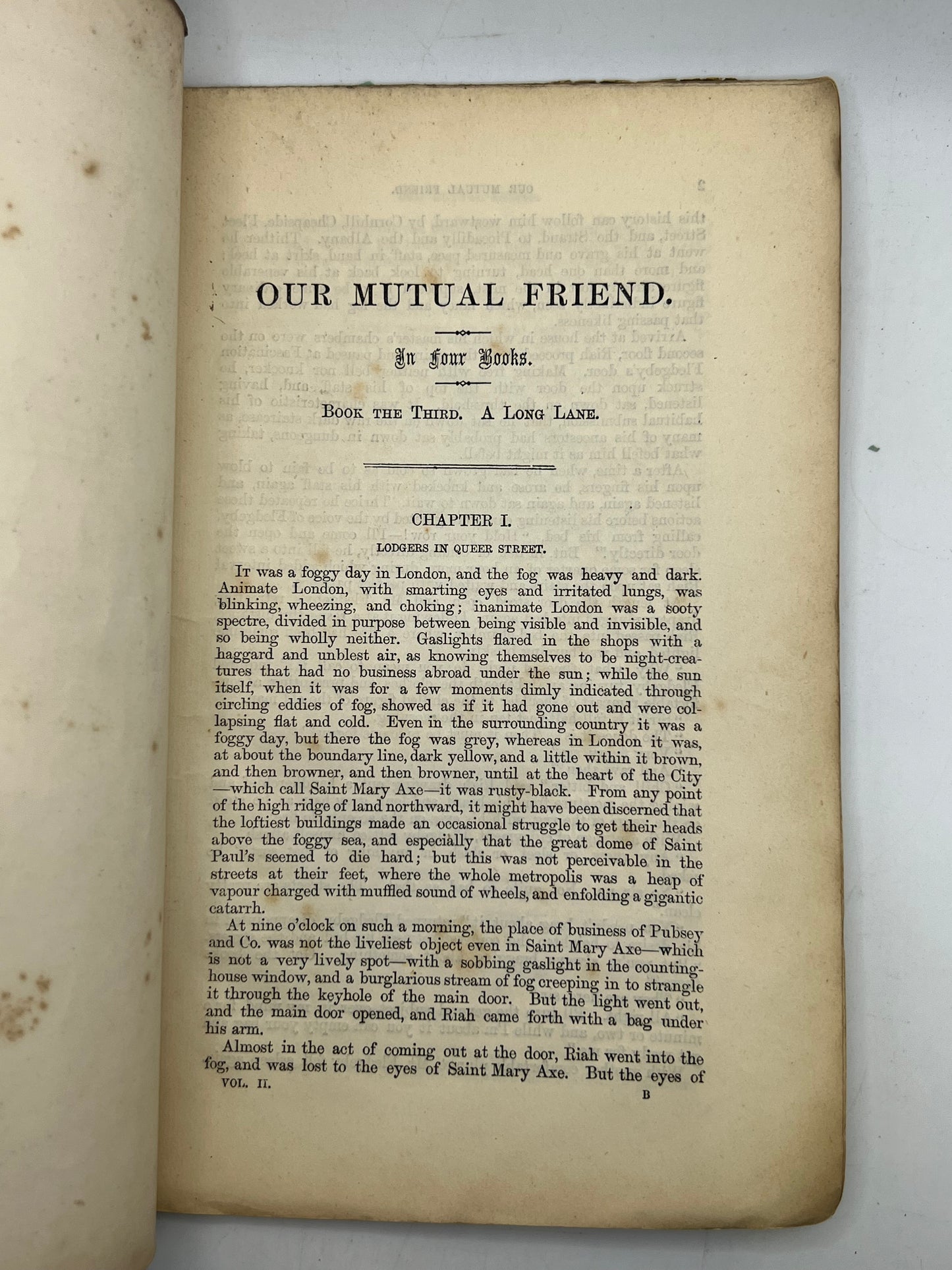 Our Mutual Friend by Charles Dickens 1865 First Edition in Original 19/20 Parts