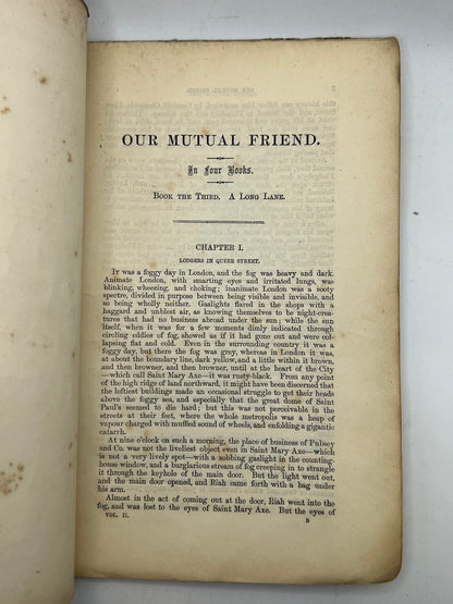 Our Mutual Friend by Charles Dickens 1865 First Edition in Original 19/20 Parts