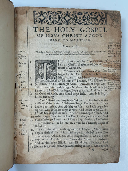 1582 New Testament Douay Rheims First Edition
