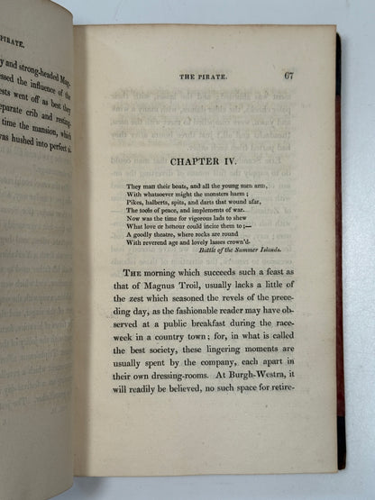 The Pirate by Sir Walter Scott 1822 First Edition