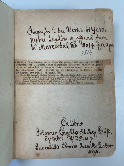 1514 Vulgate Bible