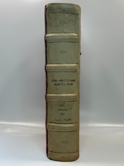 St. Augustine's De Civitate Dei and De Trinitate 1490 Amberbach