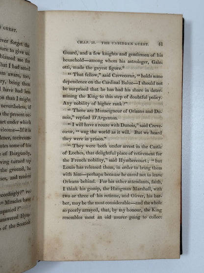 Quentin Durward by Walter Scott 1823 First Edition