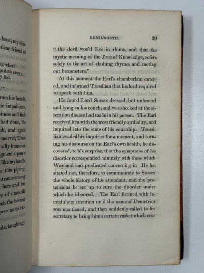 Kenilworth by Walter Scott 1821 First Edition