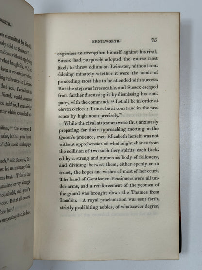 Kenilworth by Walter Scott 1821 First Edition