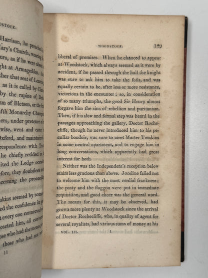 Woodstock by Sir Walter Scott 1826 First Edition