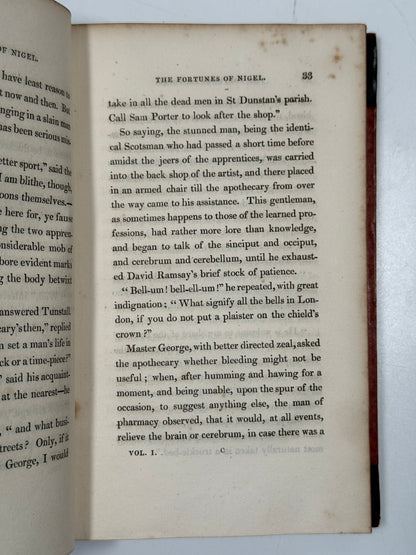 The Fortunes of Nigel by Walter Scott 1822 First Edition