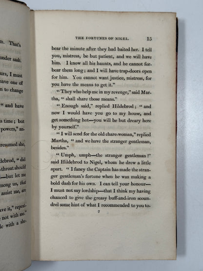 The Fortunes of Nigel by Walter Scott 1822 First Edition