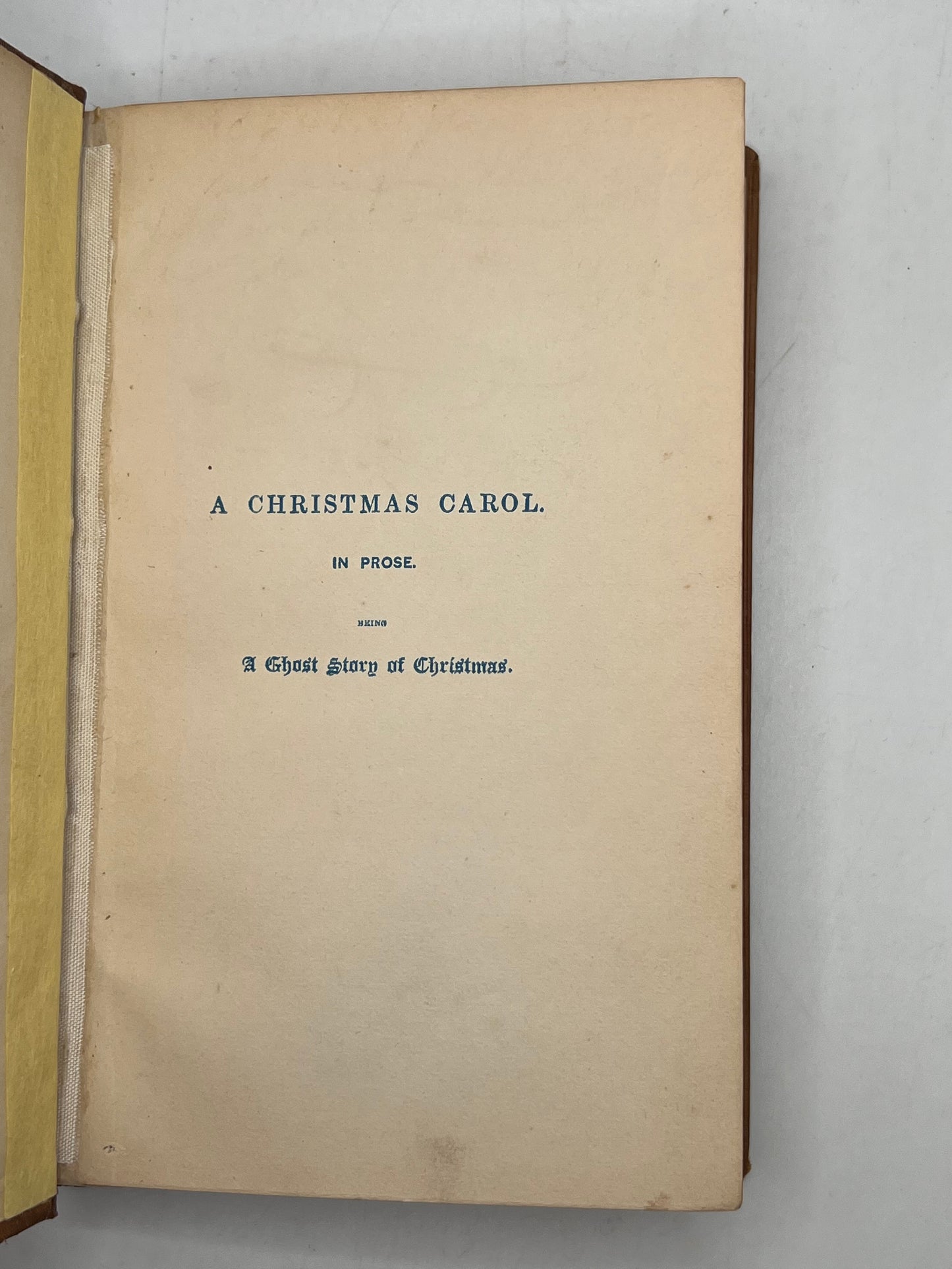 A Christmas Carol by Charles Dickens 1843 First Edition First Impression Cloth