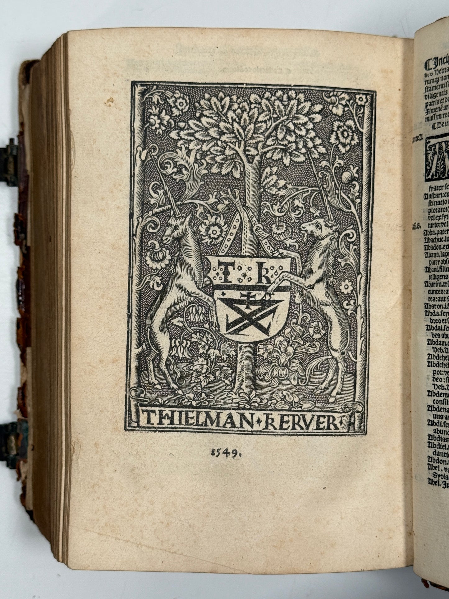 1549 Latin Bible; Kerver