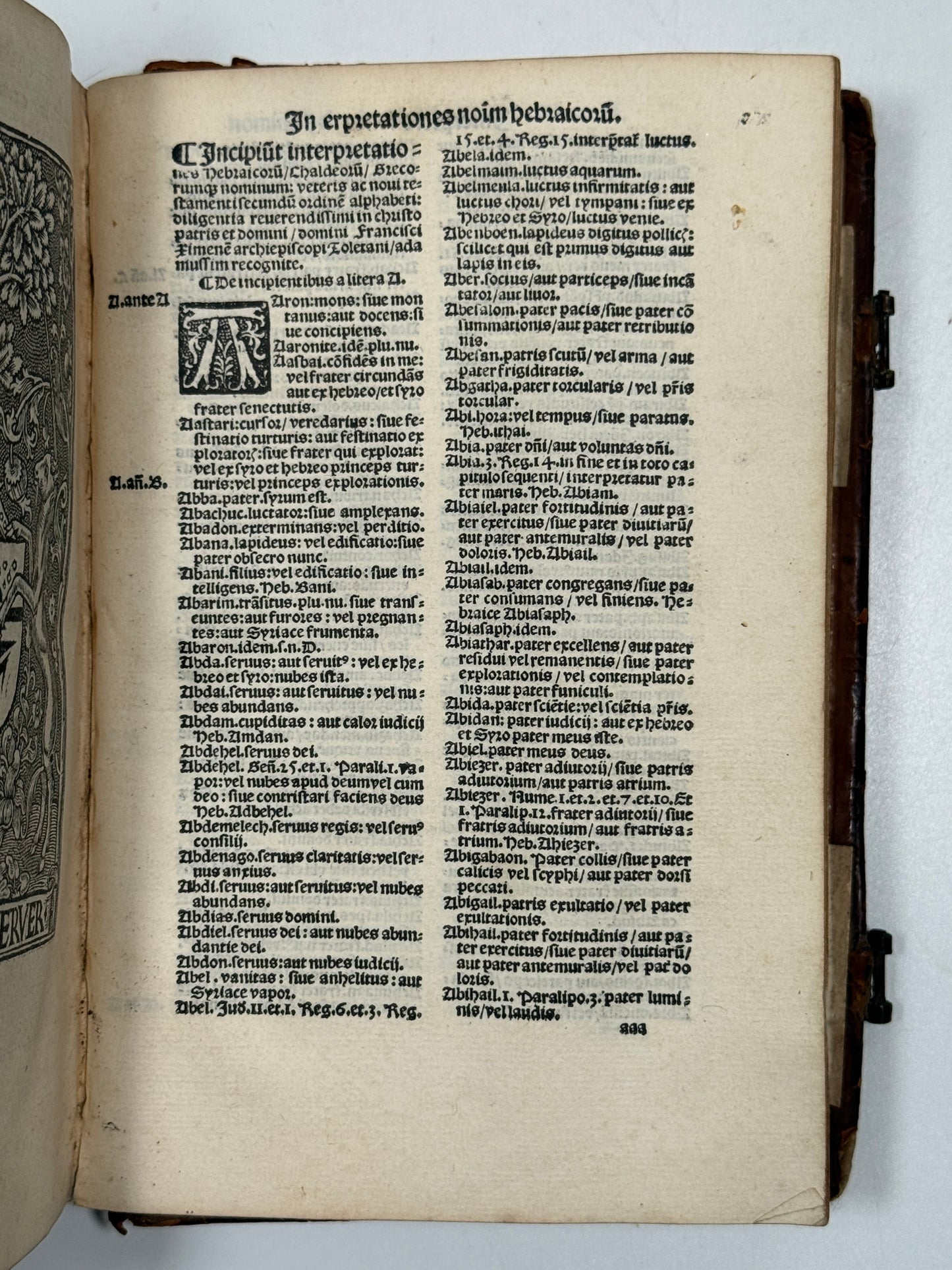 1549 Latin Bible; Kerver
