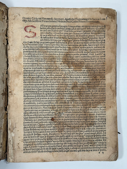 The Satires of Juvenal 1480