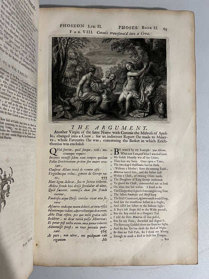 Ovid's Metamorphoses 1732 Latin & English