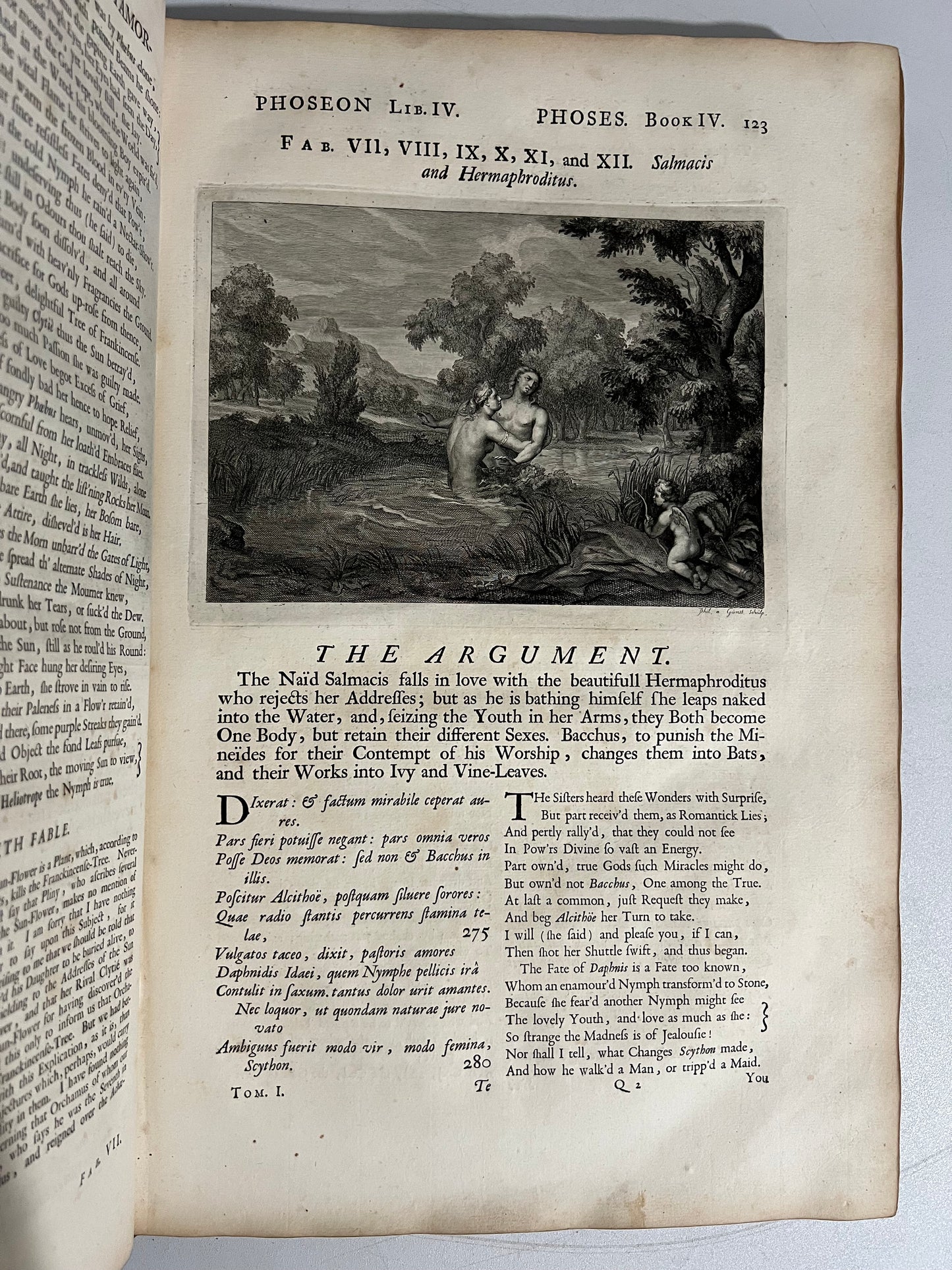 Ovid's Metamorphoses 1732 Latin & English