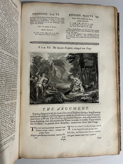 Ovid's Metamorphoses 1732 Latin & English