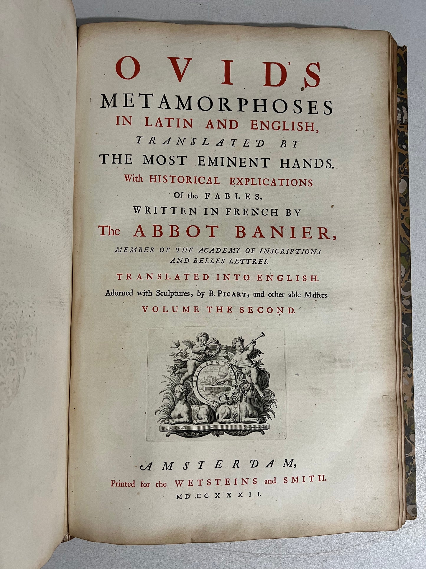 Ovid's Metamorphoses 1732 Latin & English