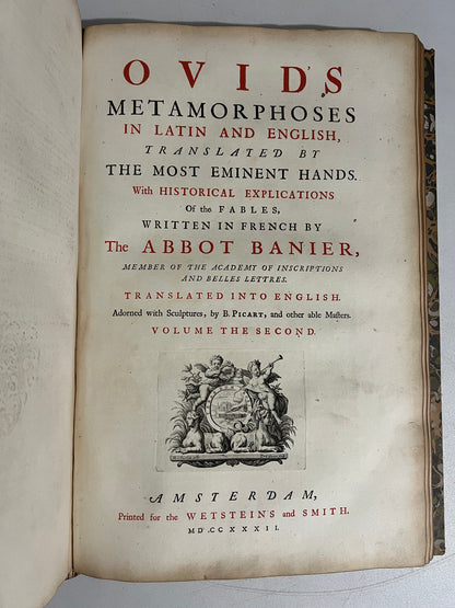 Ovid's Metamorphoses 1732 Latin & English