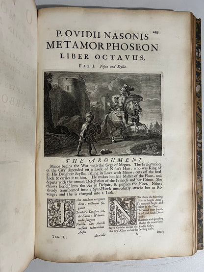 Ovid's Metamorphoses 1732 Latin & English