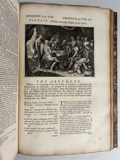 Ovid's Metamorphoses 1732 Latin & English