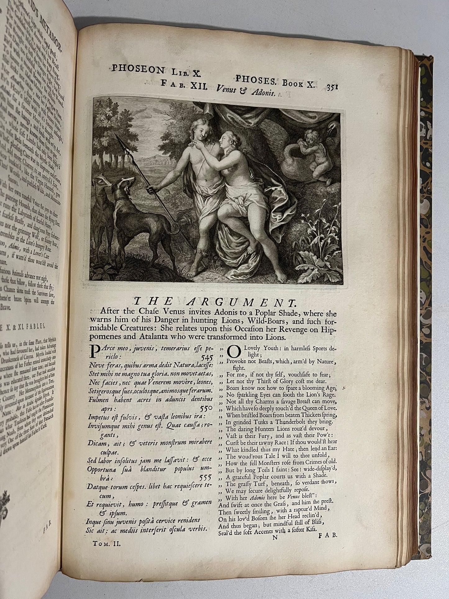 Ovid's Metamorphoses 1732 Latin & English