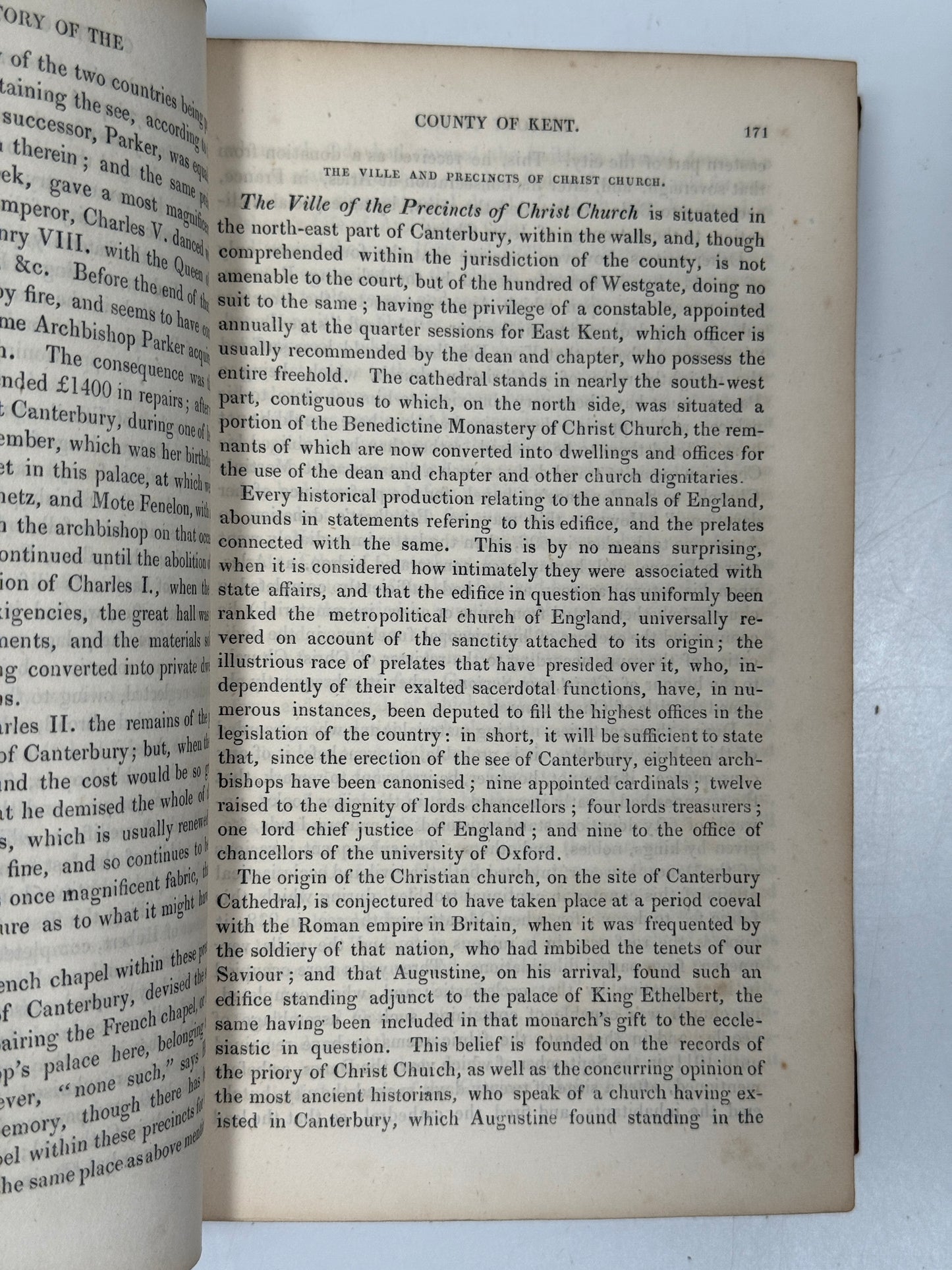 The History of Kent 1828-1830