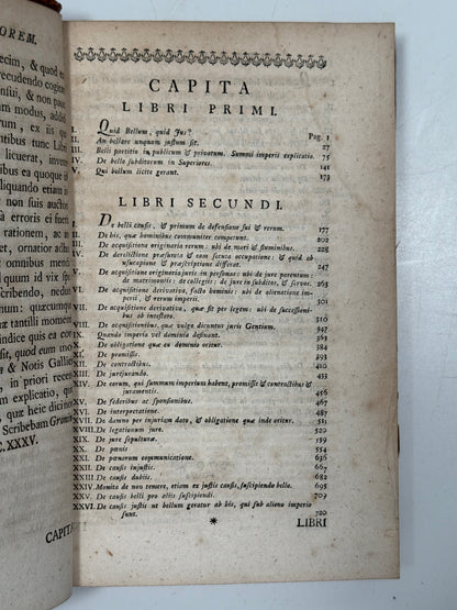 Hugo Grotius’ On the Law of War and Peace 1758