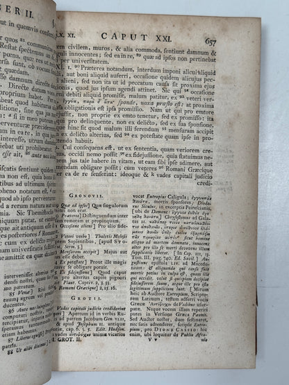 Hugo Grotius’ On the Law of War and Peace 1758